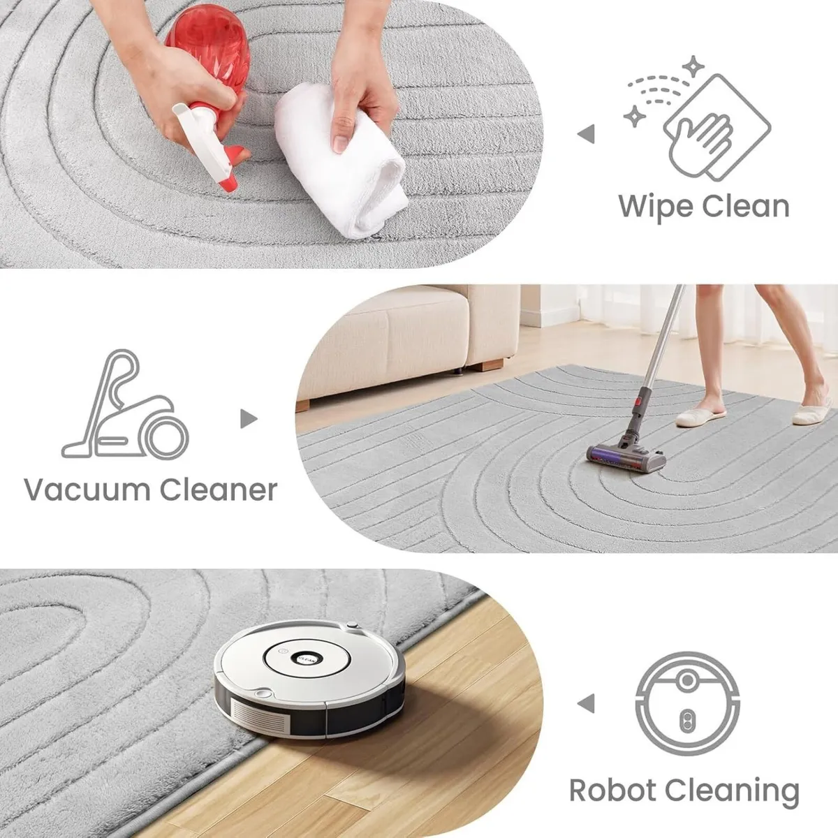 Rugs Living Room 160x230cm 3D Semicircular - Image 3