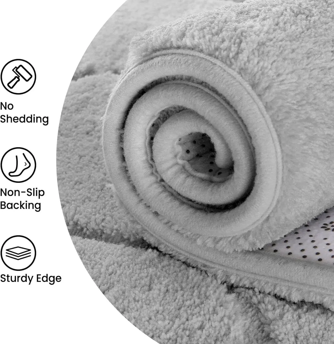 Rugs Living Room 240x300 3D Grey Area for Bedroom - Image 4