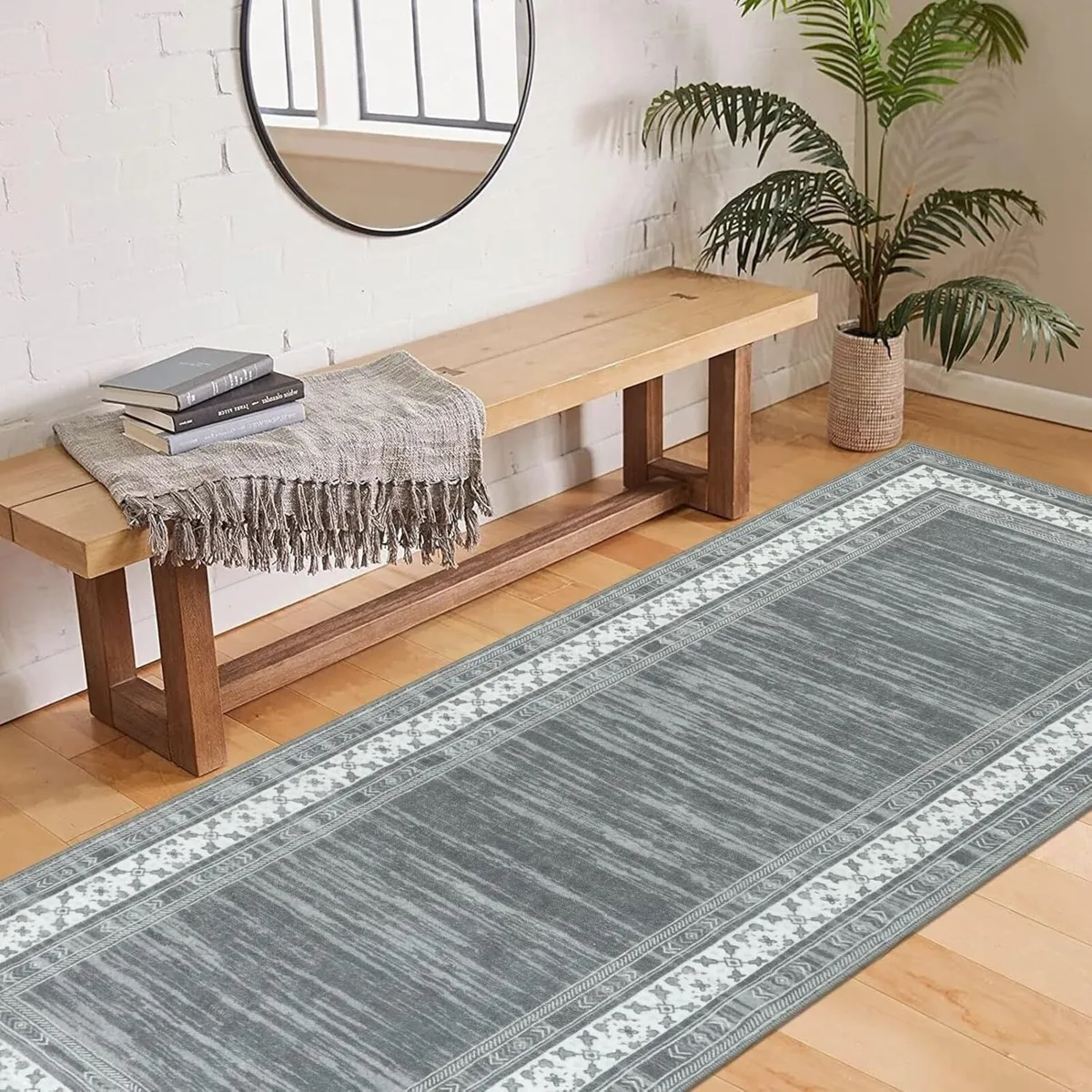 Hallway Runner Rug 80x300 cm Non Slip Kitchen - Image 2
