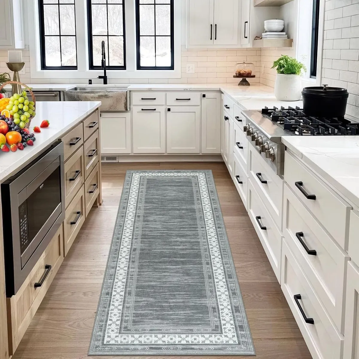 Hallway Runner Rug 80x300 cm Non Slip Kitchen - Image 4