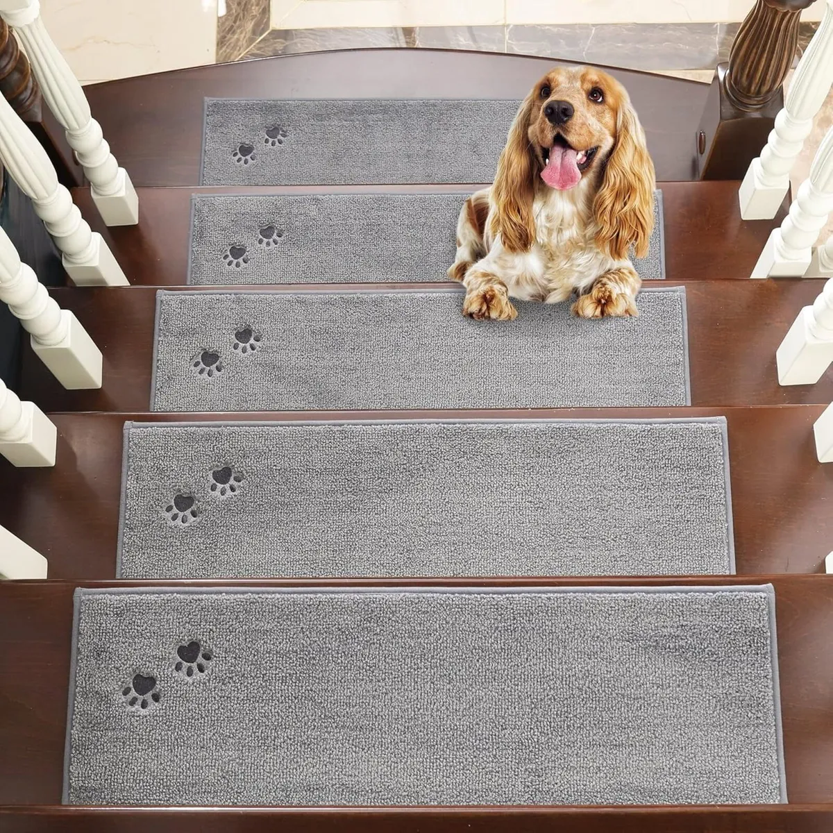 Stair Treads 15 pcs Non Slip 22x70 cm Stairs - Image 1