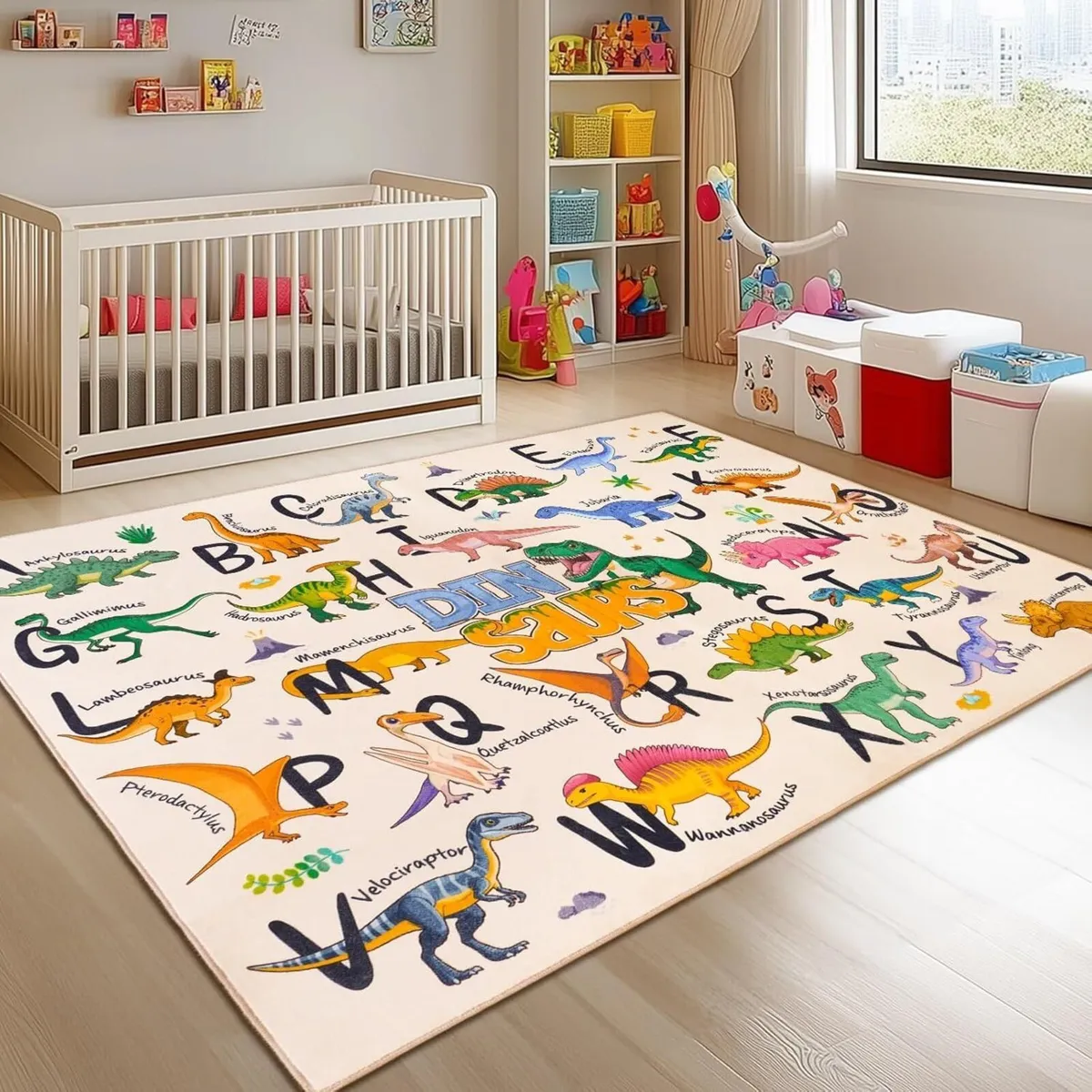 Dinosaur Area Rug - 140x200 cm Large Soft - Image 1