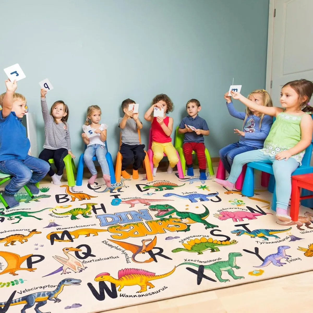 Dinosaur Area Rug - 140x200 cm Large Soft - Image 3
