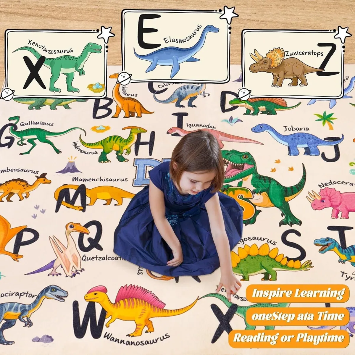 Dinosaur Area Rug - 140x200 cm Large Soft - Image 4