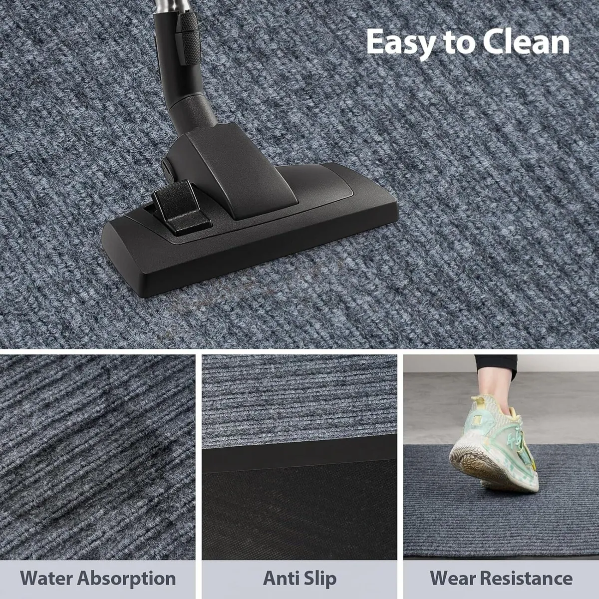 Carpet Runners 90 x 500cm Non Slip Floor Mat - Image 4