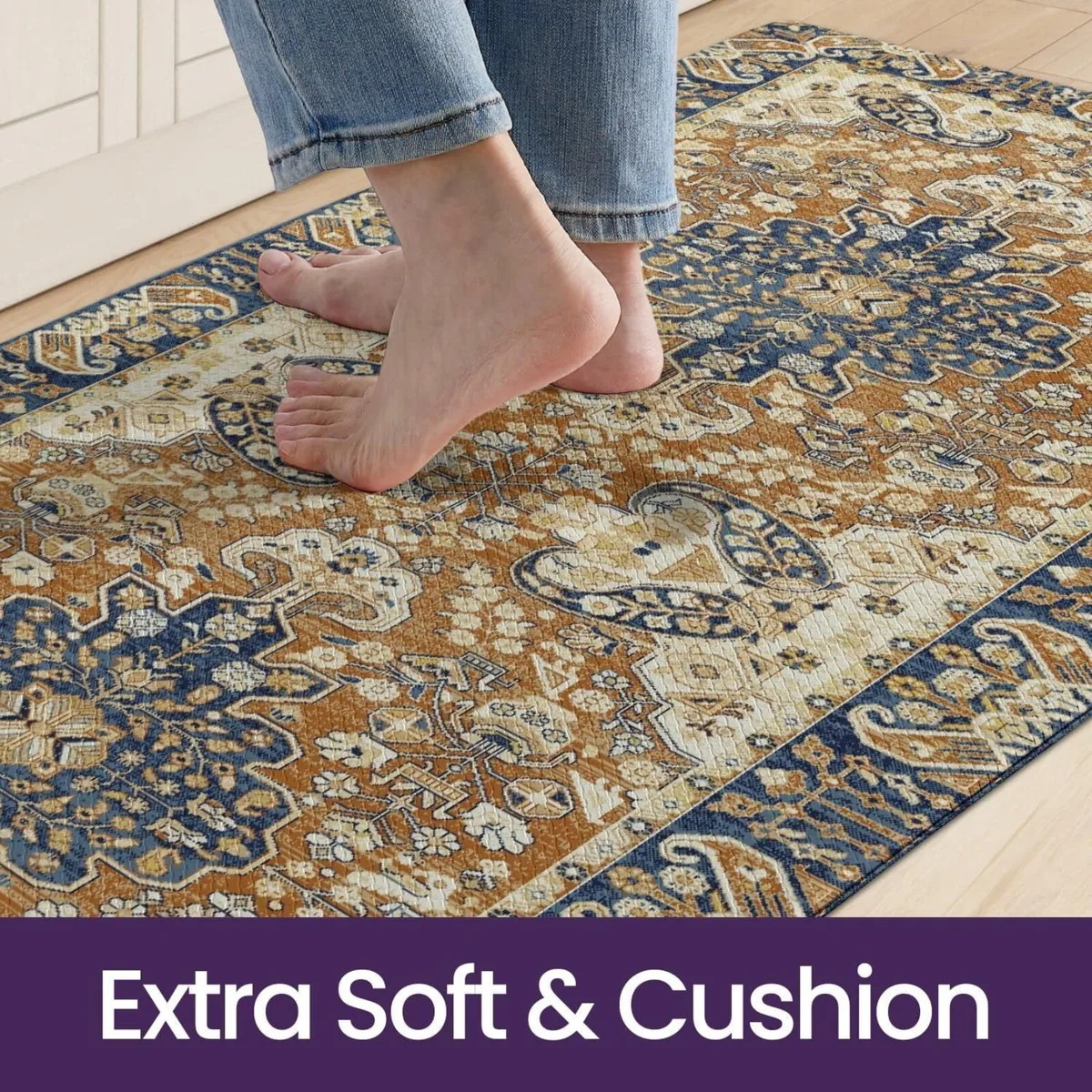 Kitchen Mat 60 x 220 cm Anti-Fatigue Cushioned - Image 3