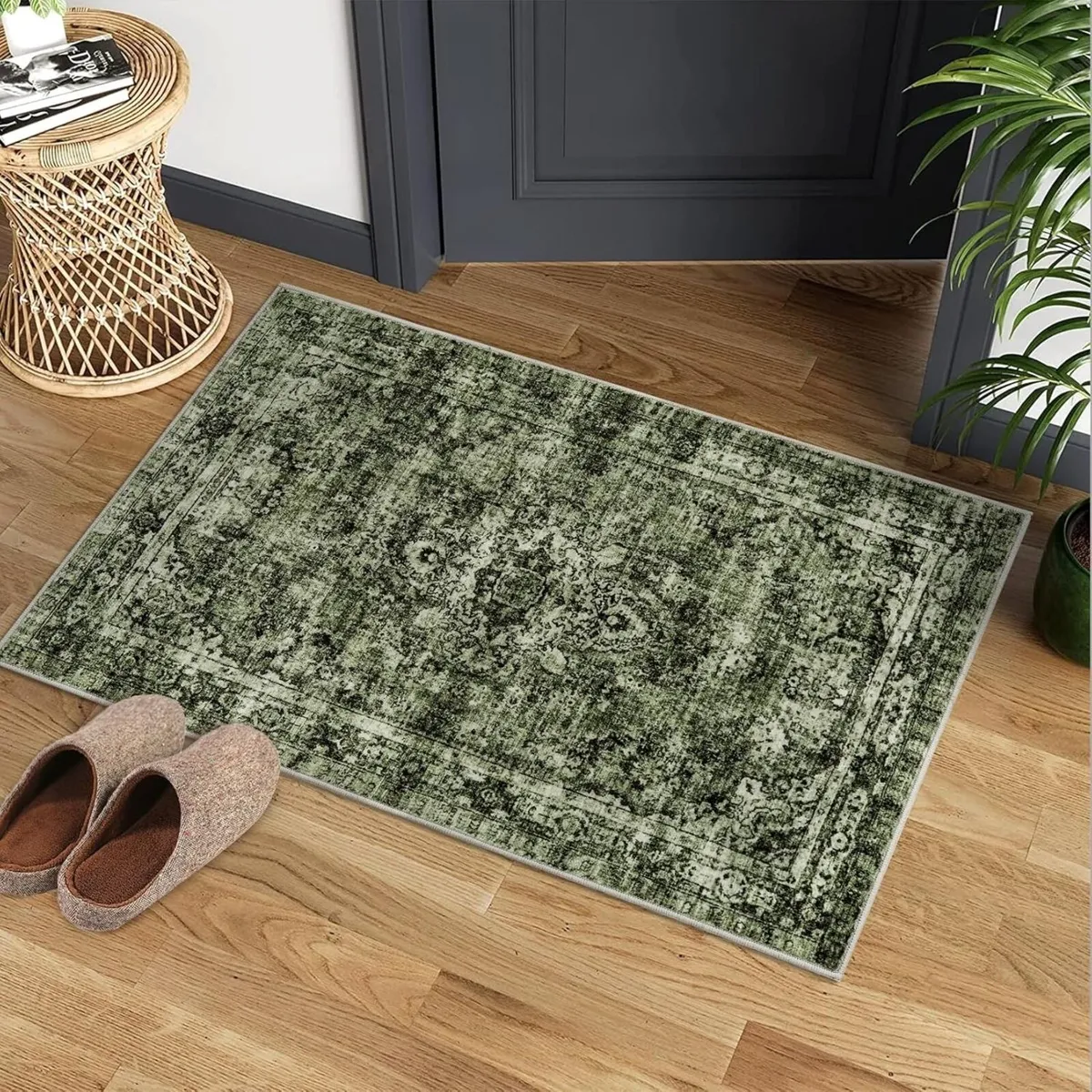 Short Pile Area Rugs for Living Room Carpets Boho - Image 2