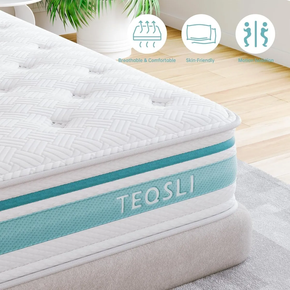 4FT6 Double Mattress 10 Inch Gel Memory Foam - Image 4