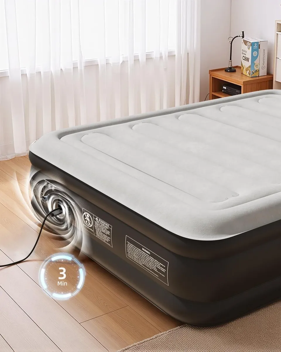Double Inflatable Mattress Air Bed with Built-in - Image 2
