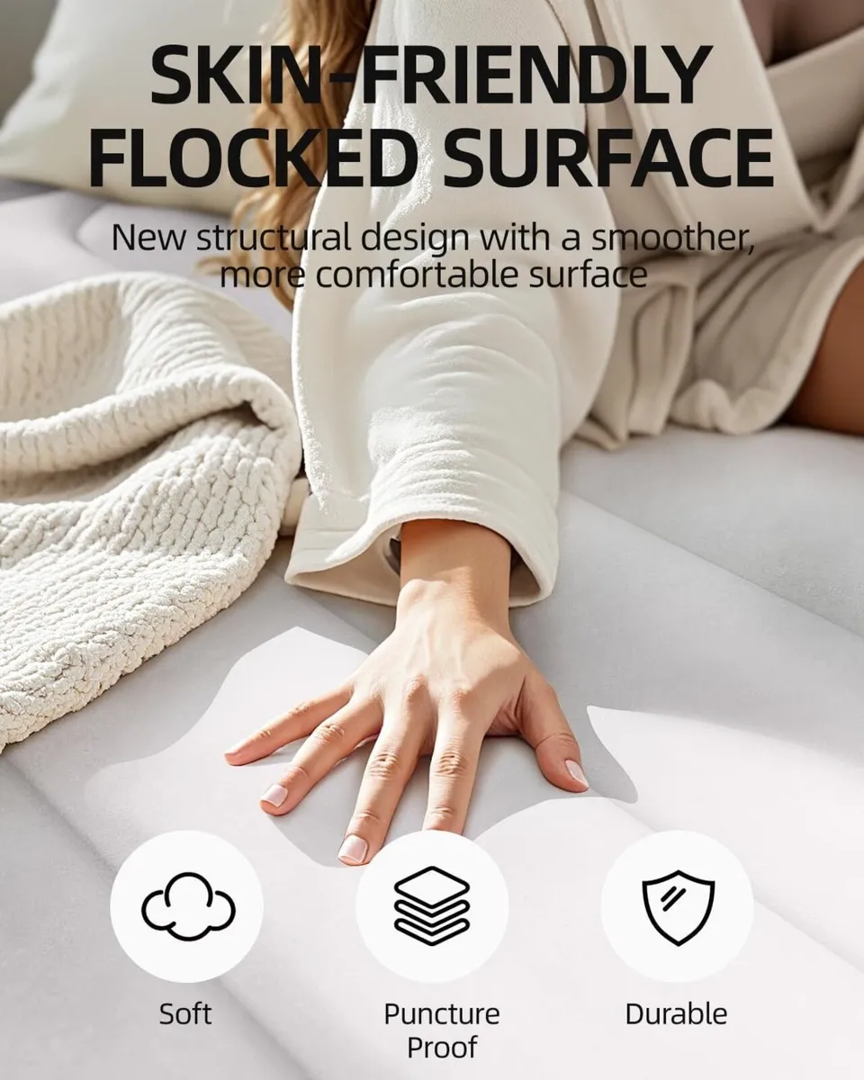 Double Inflatable Mattress Air Bed with Built-in - Image 4