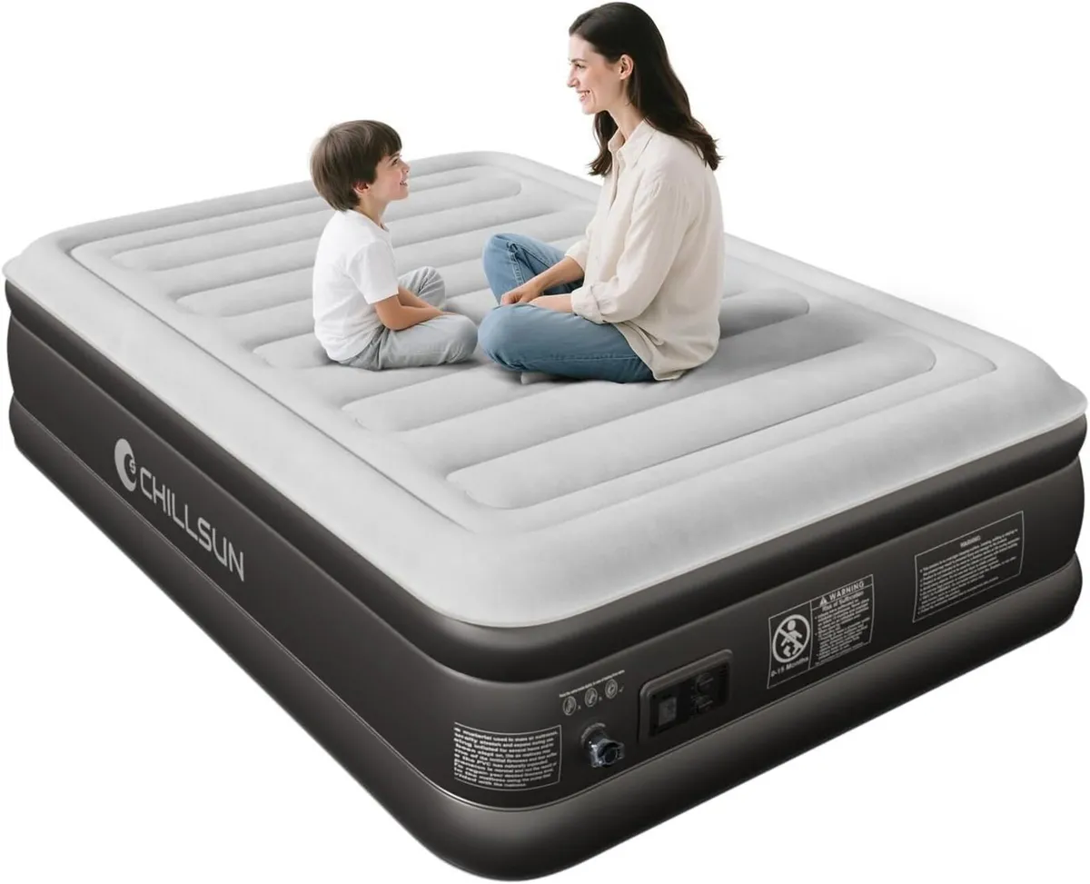 Double Inflatable Mattress Air Bed with Built-in - Image 1