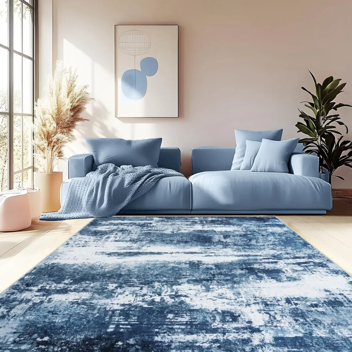 Washable Rugs Living Room 120x160cm Modern - Image 1