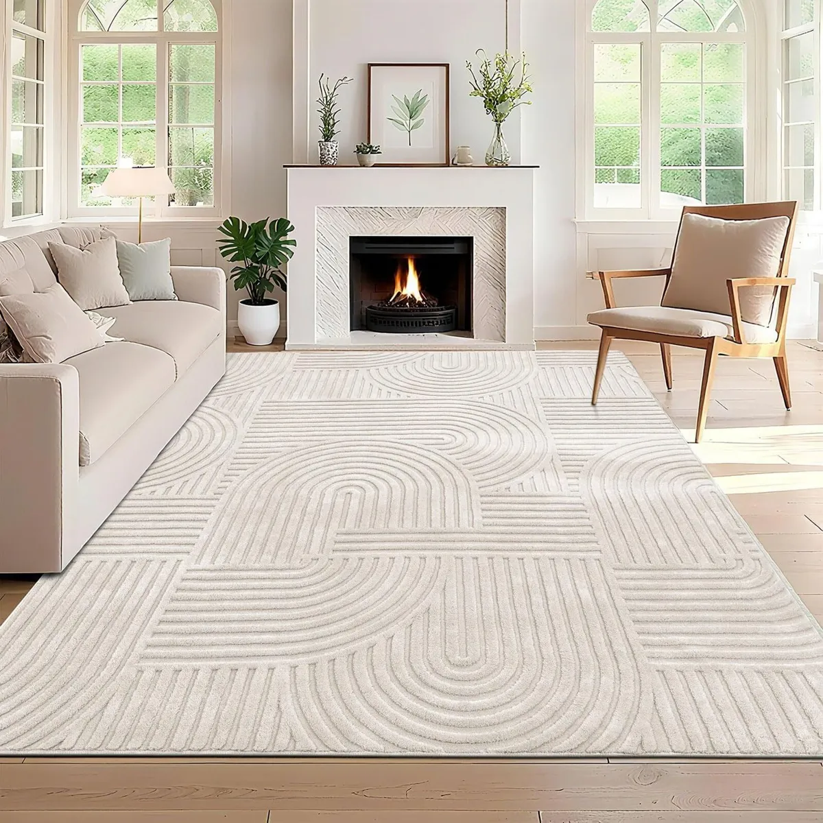 Large Rugs Living Room Fluffy Short Pile Washable - Image 1