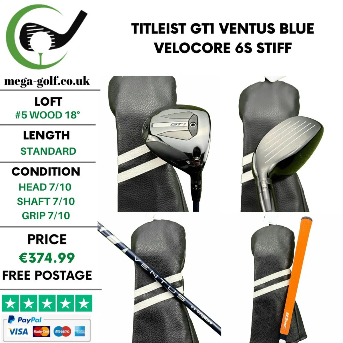 Titleist GT1 #5 Wood 18° / Stiff - Image 1