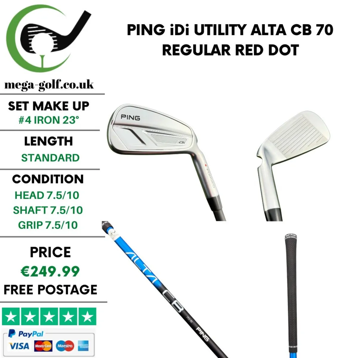 Ping iDi Utility #4 Iron 23° / Alta CB 70 Regular - Image 1