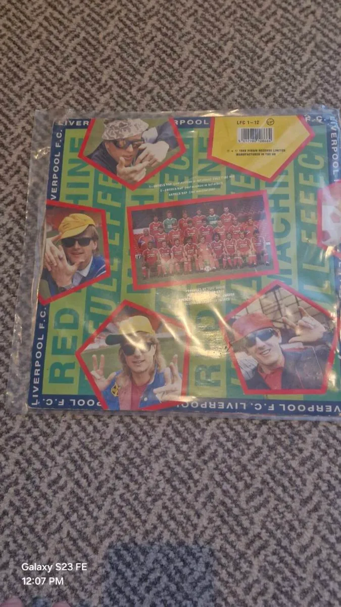 Liverpool Anfield Rap 12” Vinyl record Single 1989 - Image 2