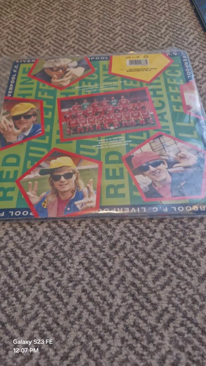 Liverpool Anfield Rap 12” Vinyl record Single 1989 - Image 3