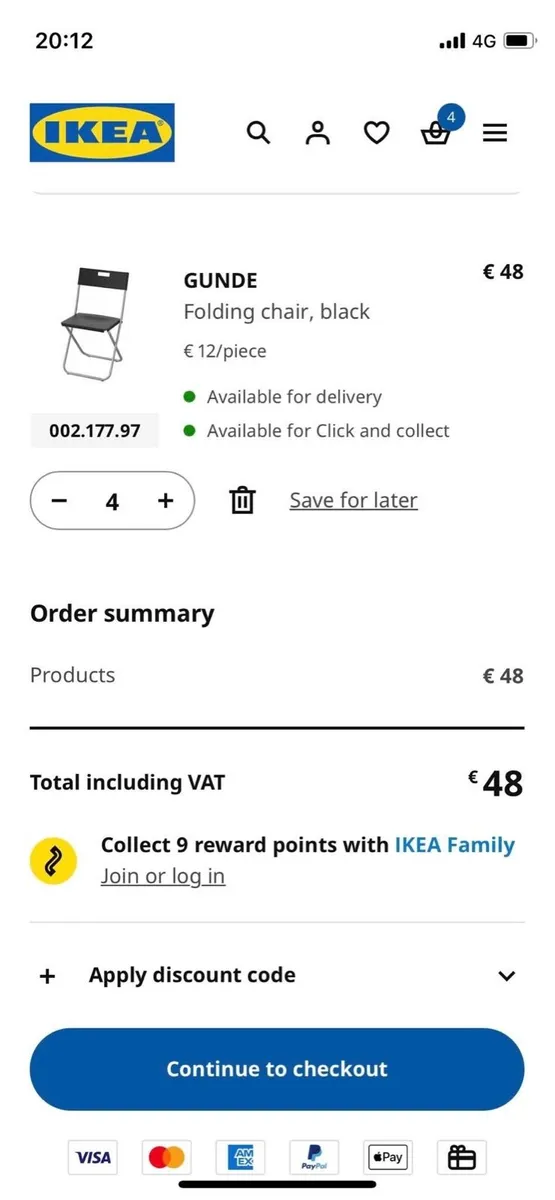 4 foldable chairs €40 - Image 3