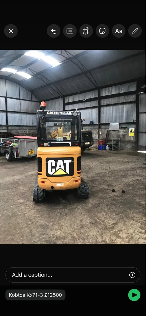 Cat digger & trailer - Image 3