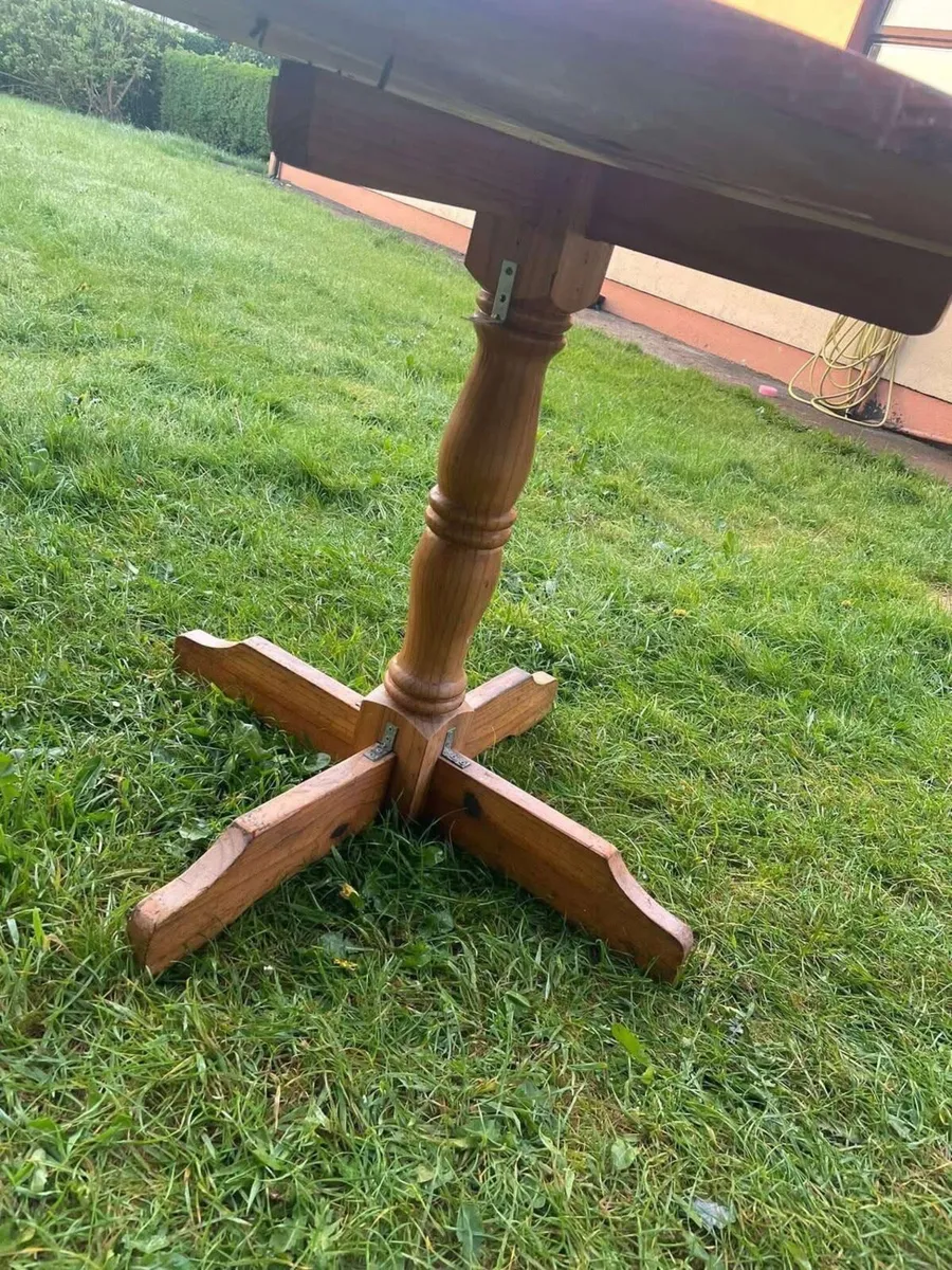 Kitchen pine table small - Image 2