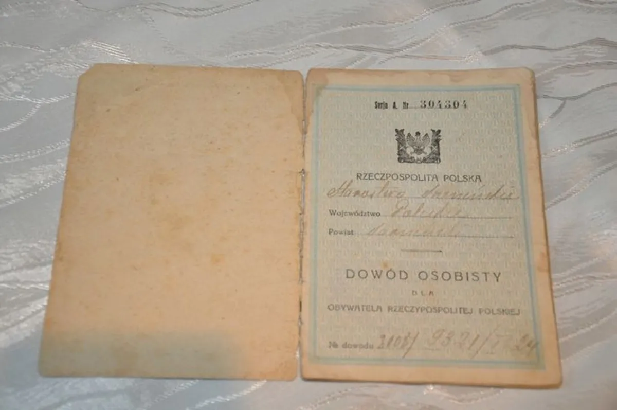Vintage 1924 Polish ID Card - Image 2
