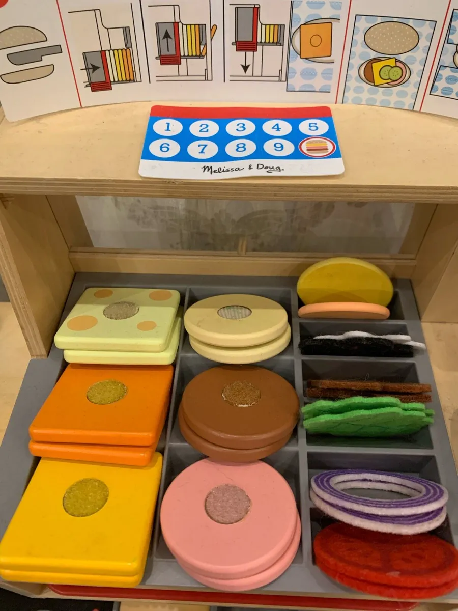 Wooden toy sandwich counter - Image 2