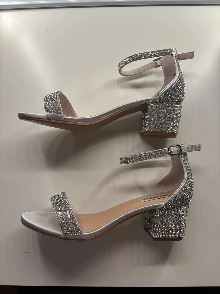 Sparkly Silver Wedding or Occasion wear Shoes - Image 1