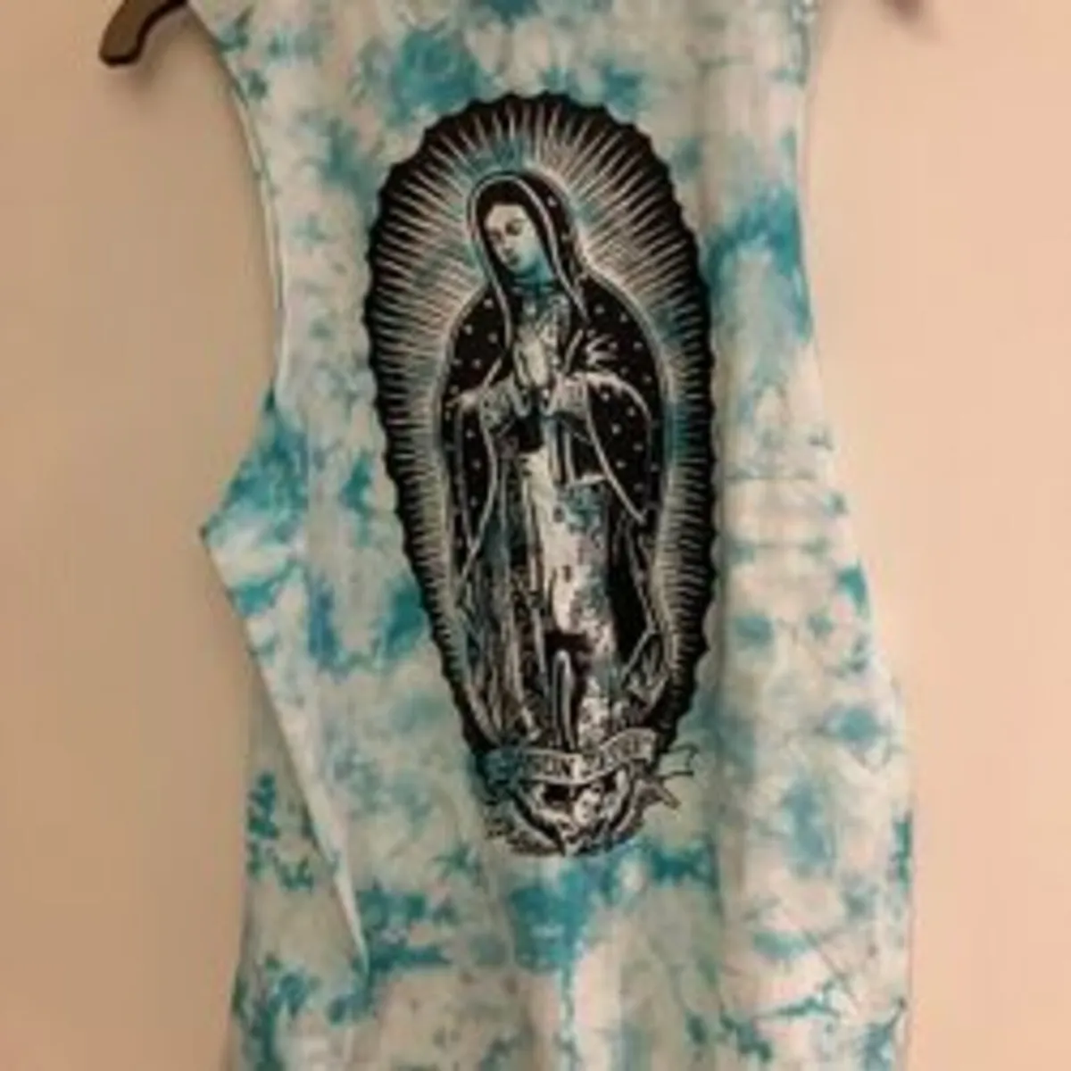 Santa Cruz Blue Tie-Dye Guadalupe Tank Top - Image 4