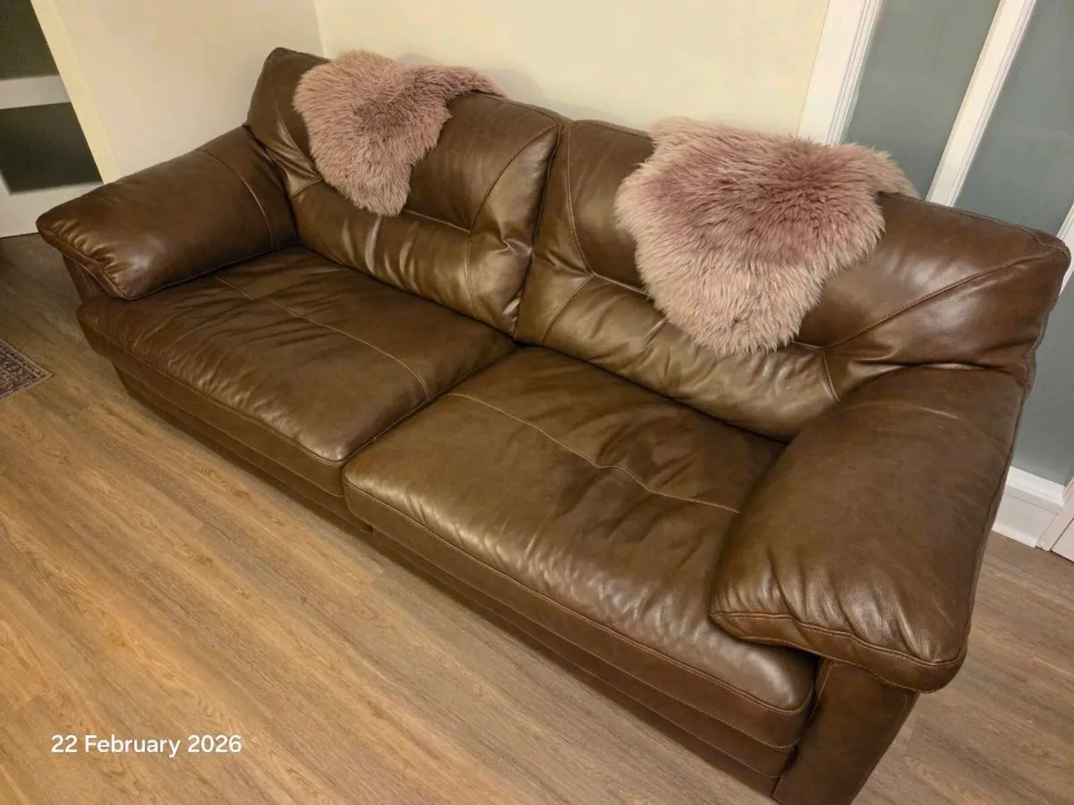 Leather Sofa - Image 1