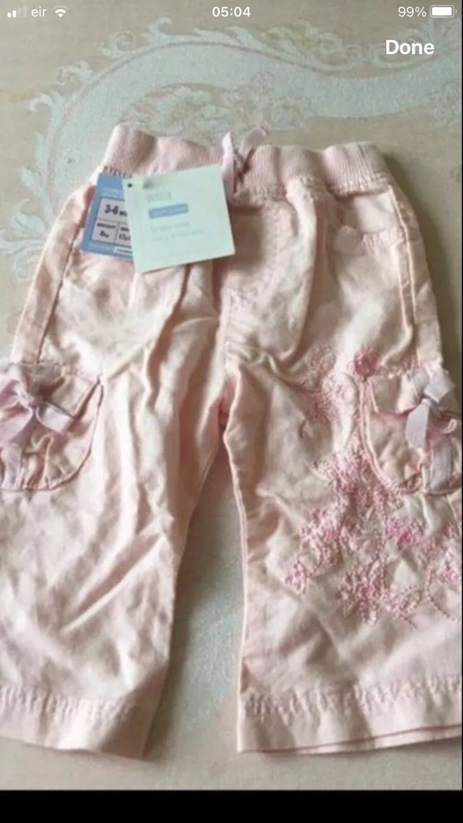 Girls BNWT N&s trousers 3/6 mths €5 - Image 1