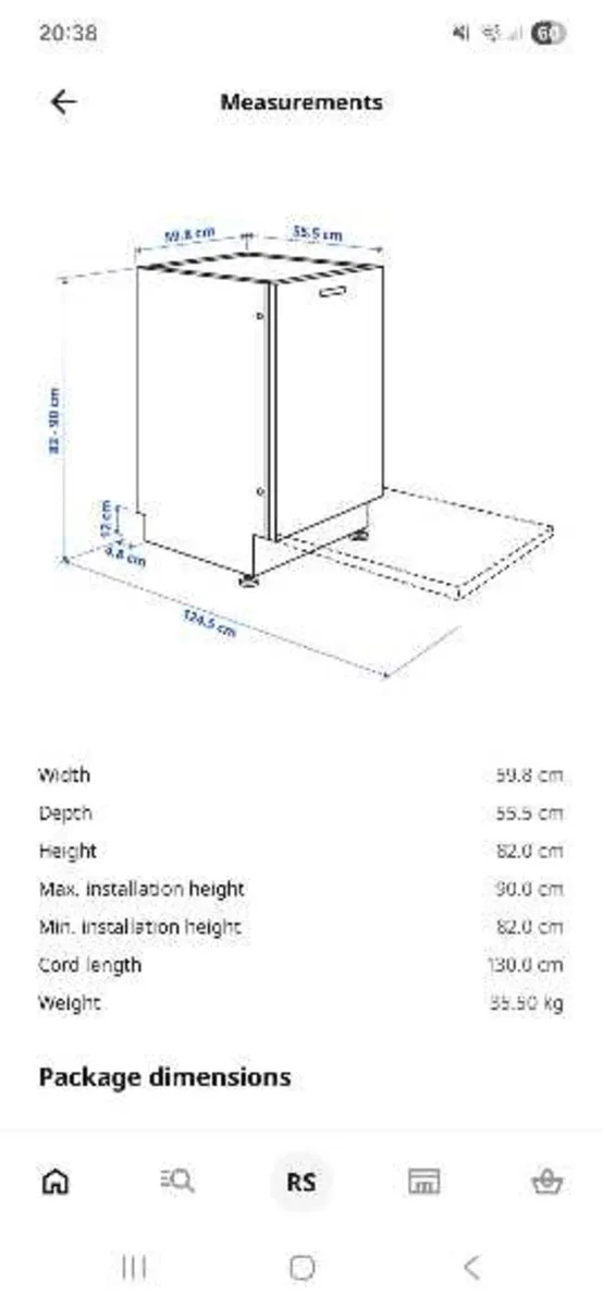 Ikea built in dishwasher - Image 2