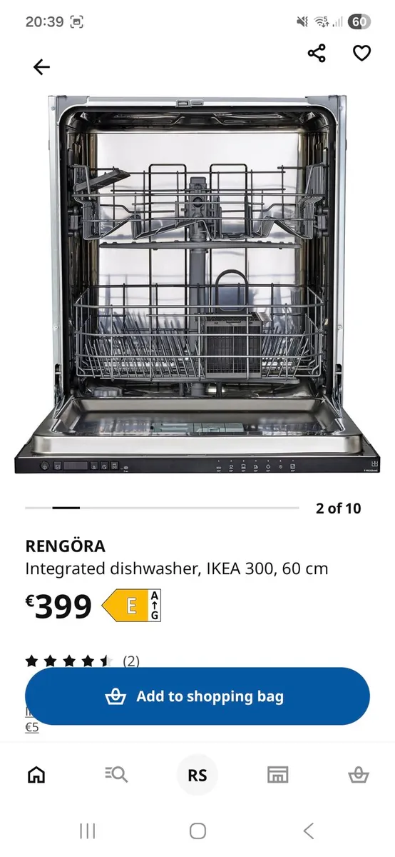 Ikea built in dishwasher - Image 1