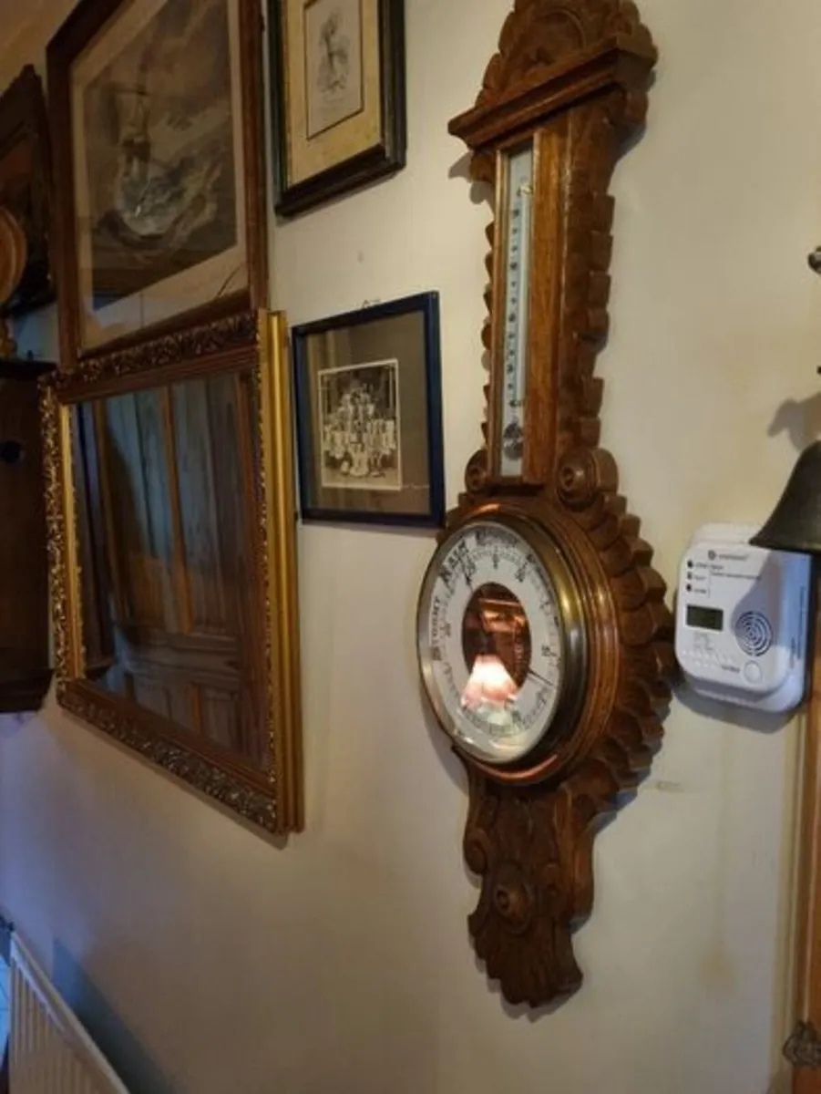 Large Victorian Banjo Barometer - Image 3