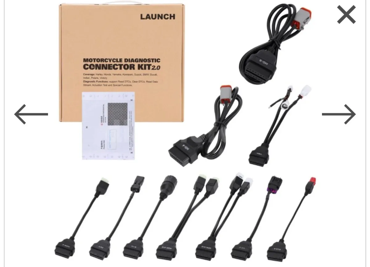 Launch Motorcycle Kit cables set - Image 3