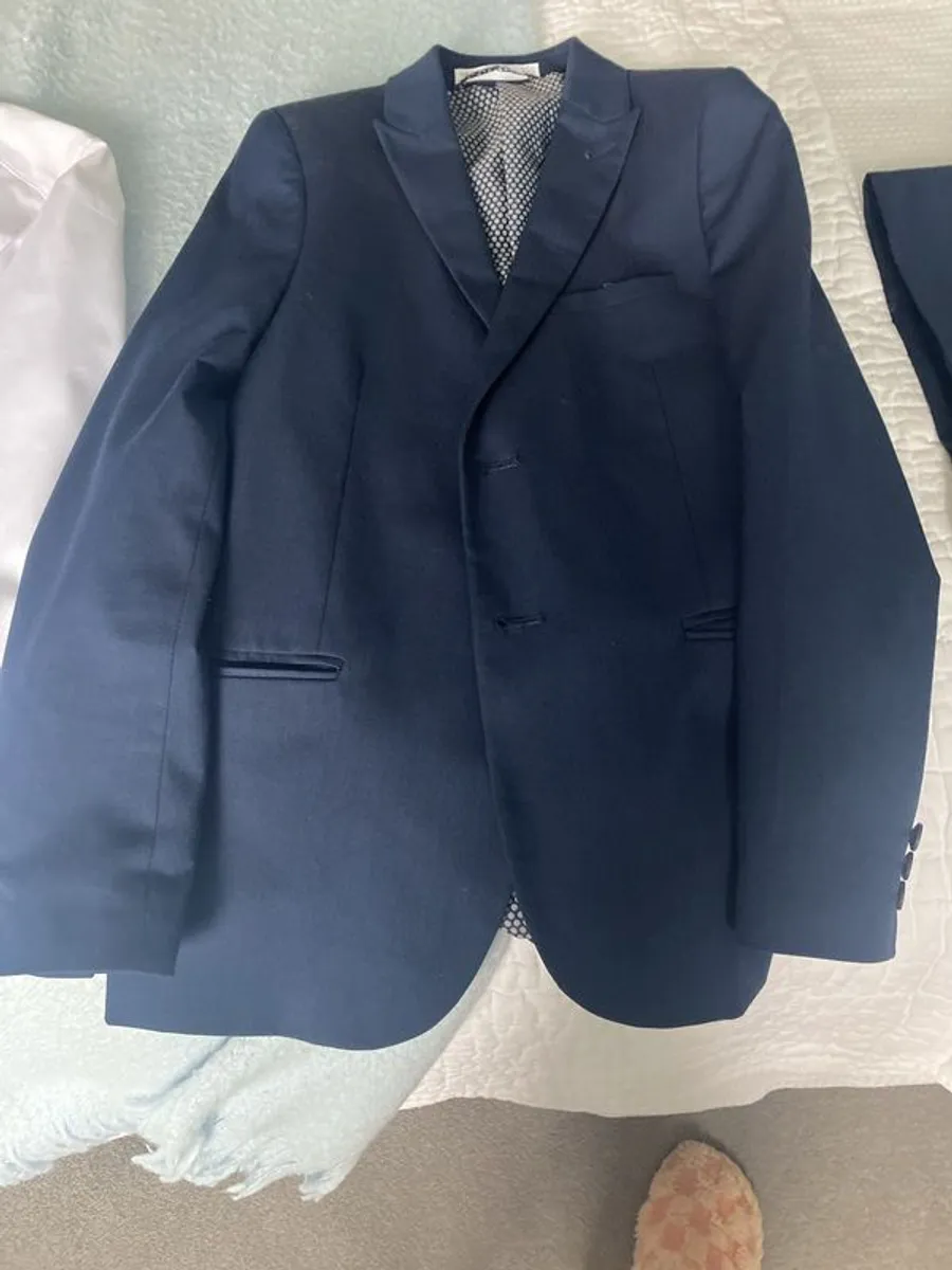 boys navy communion suit - Image 3