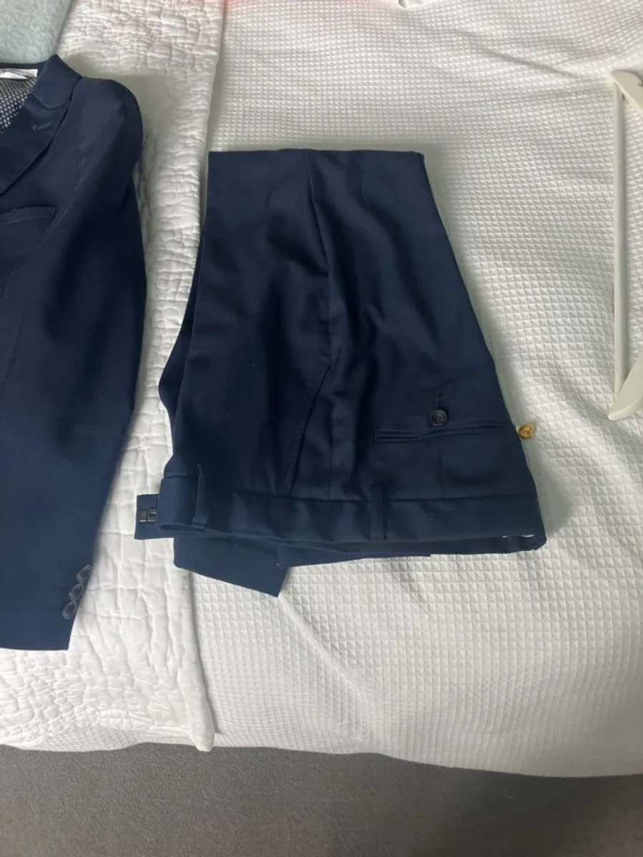 boys navy communion suit - Image 4