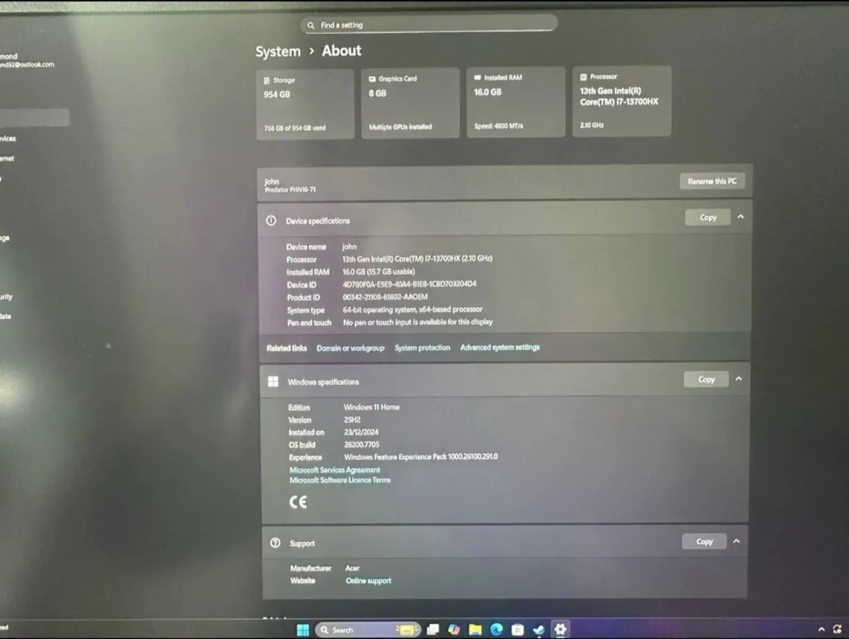 Acer Predator Helios Neo 16-inch 4070 QHD 2k - Image 2
