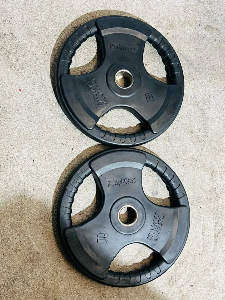 2 X 25 KG BodyMax Olympic plates - Image 3