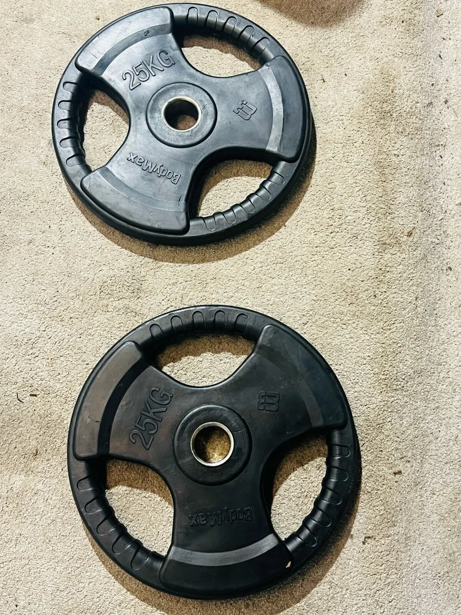 2 X 25 KG BodyMax Olympic plates - Image 4