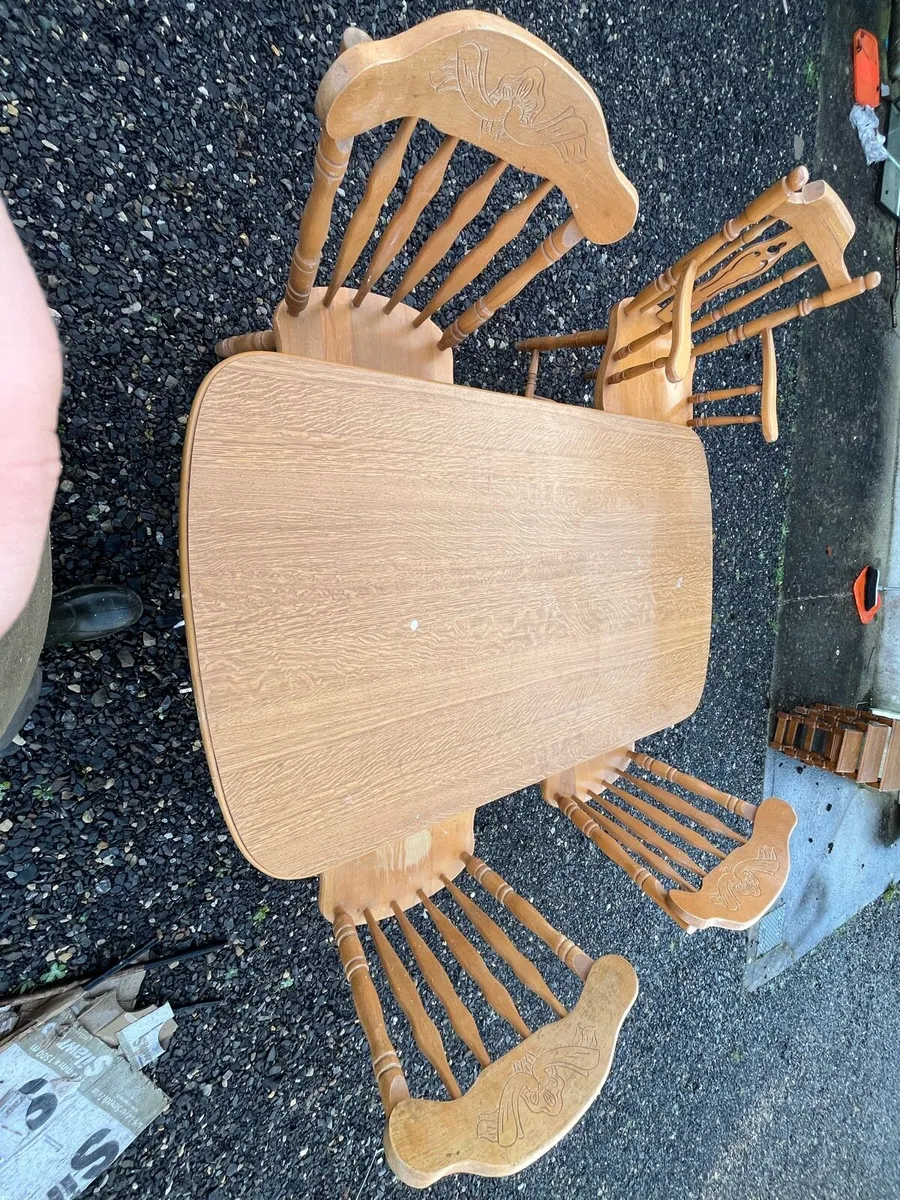 Two sets of tables and chairs for sale - Image 4