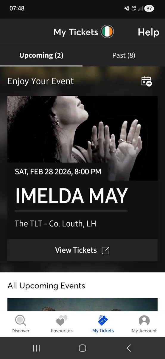 Imelda May Tickets 28th February/26