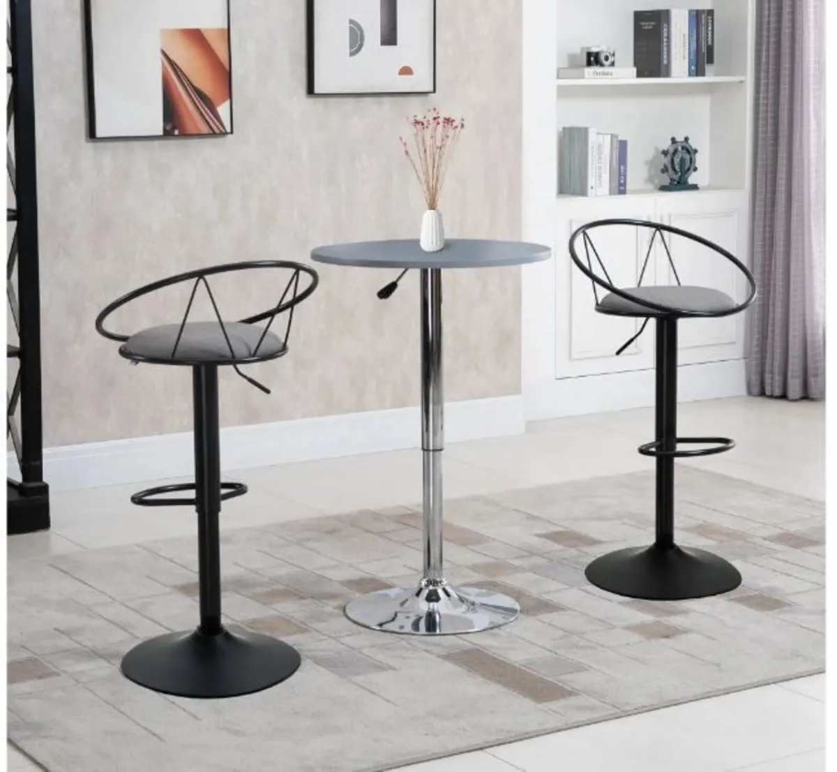 Set of 2 Neo-Retro Bar Stools - Image 2