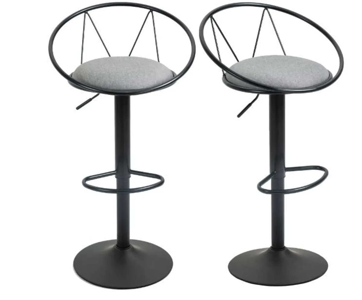 Set of 2 Neo-Retro Bar Stools - Image 4
