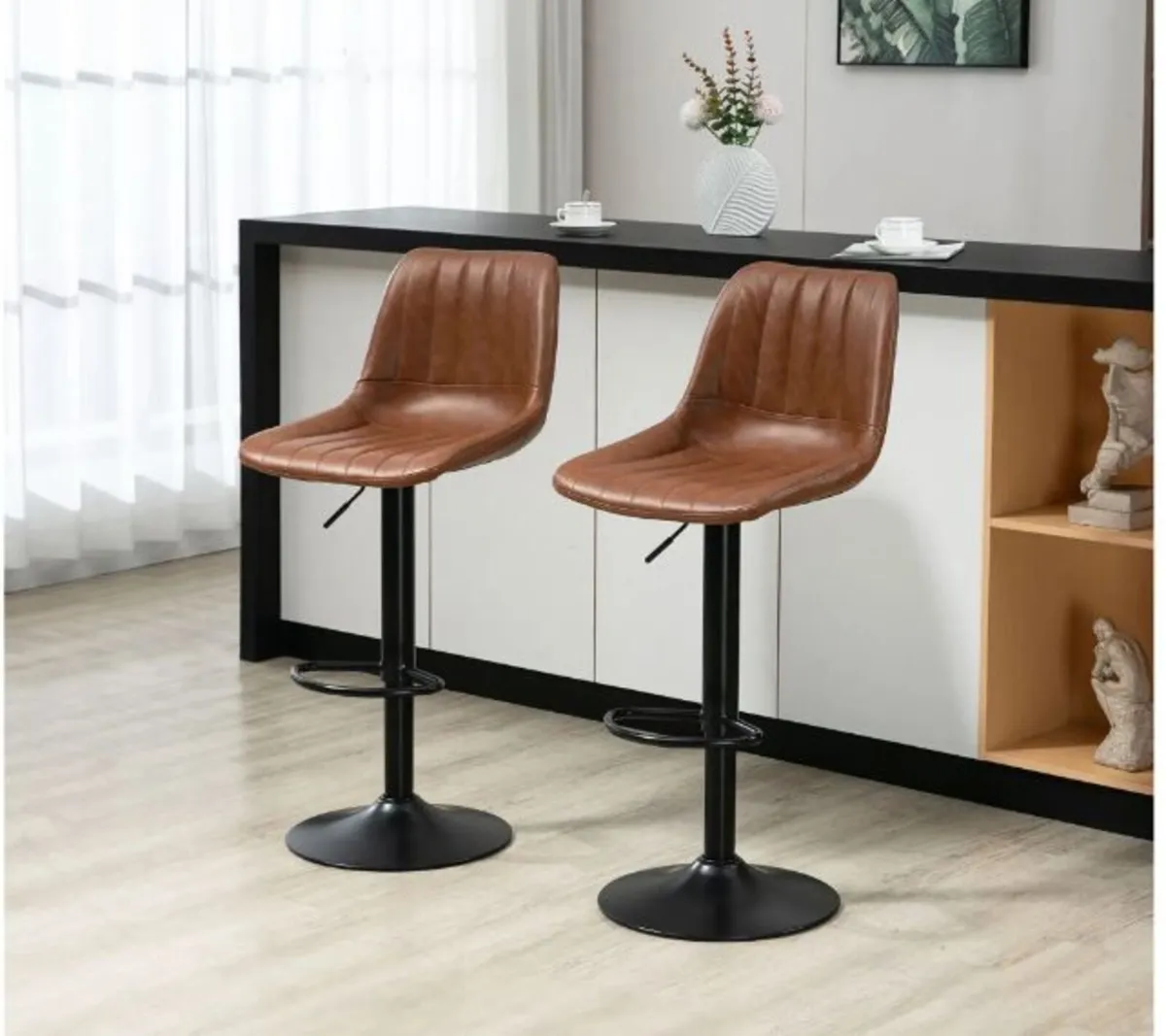 Retro-style 2-Pack Bar Stools - Image 2
