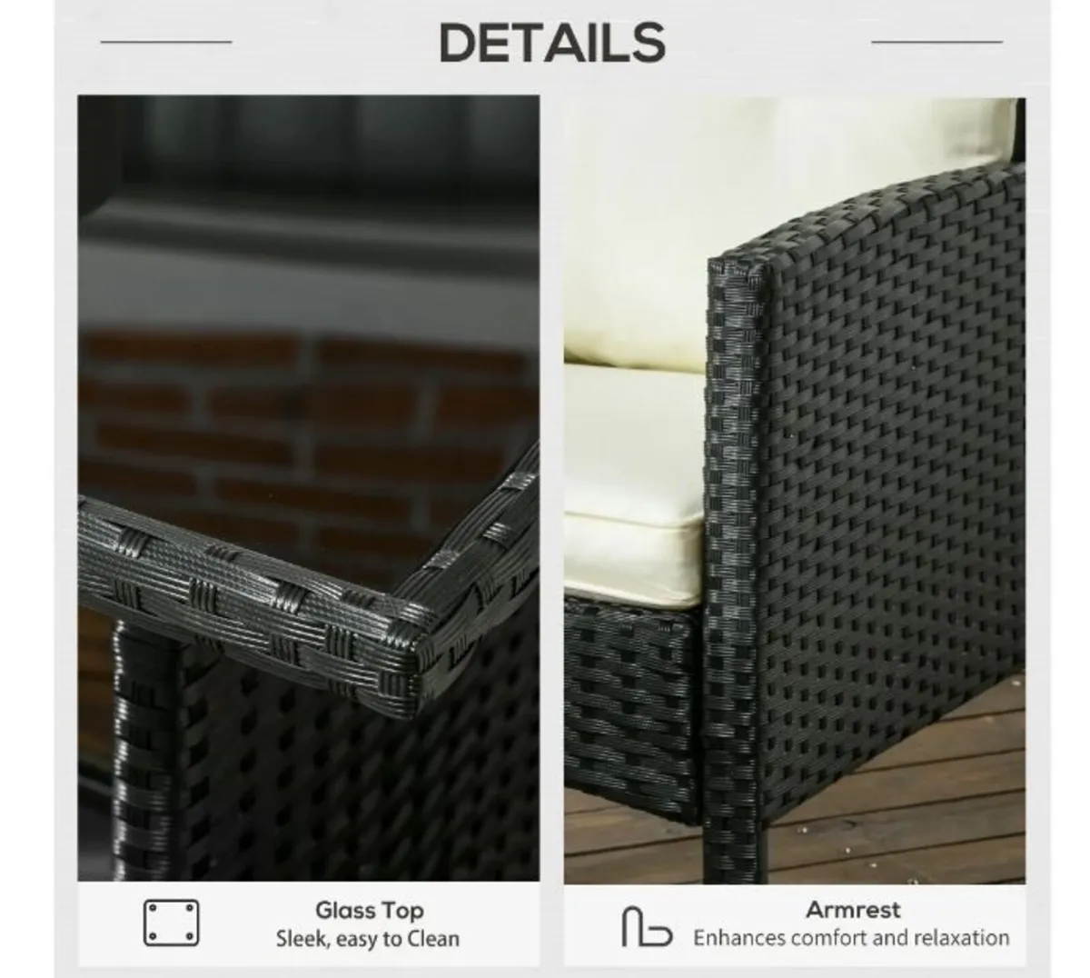 5 Seater Rattan Garden Furniture Set - Image 2