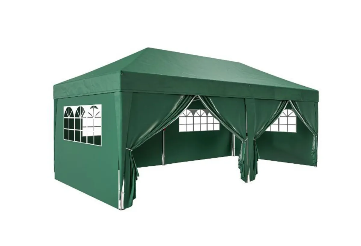 3 x 6m Pop-Up Gazebo, with Curtain Walls - Image 1