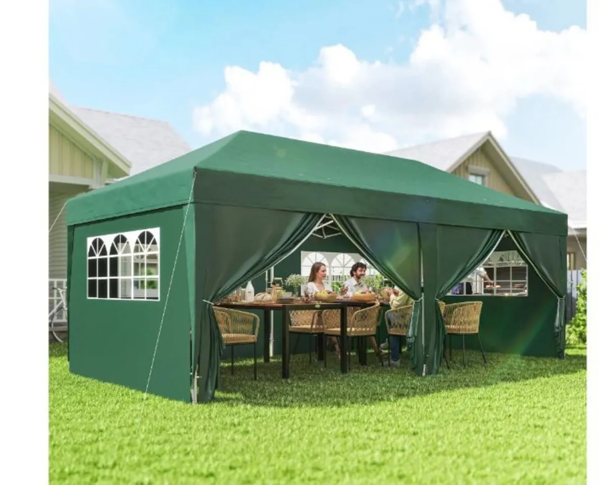 3 x 6m Pop-Up Gazebo, with Curtain Walls - Image 3
