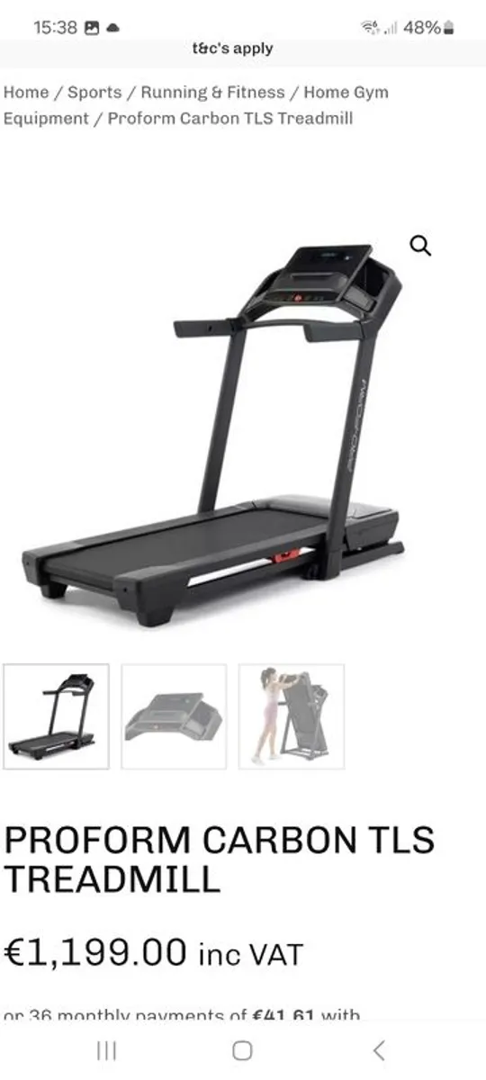 Proform TLS Carbon Treadmill - Image 2