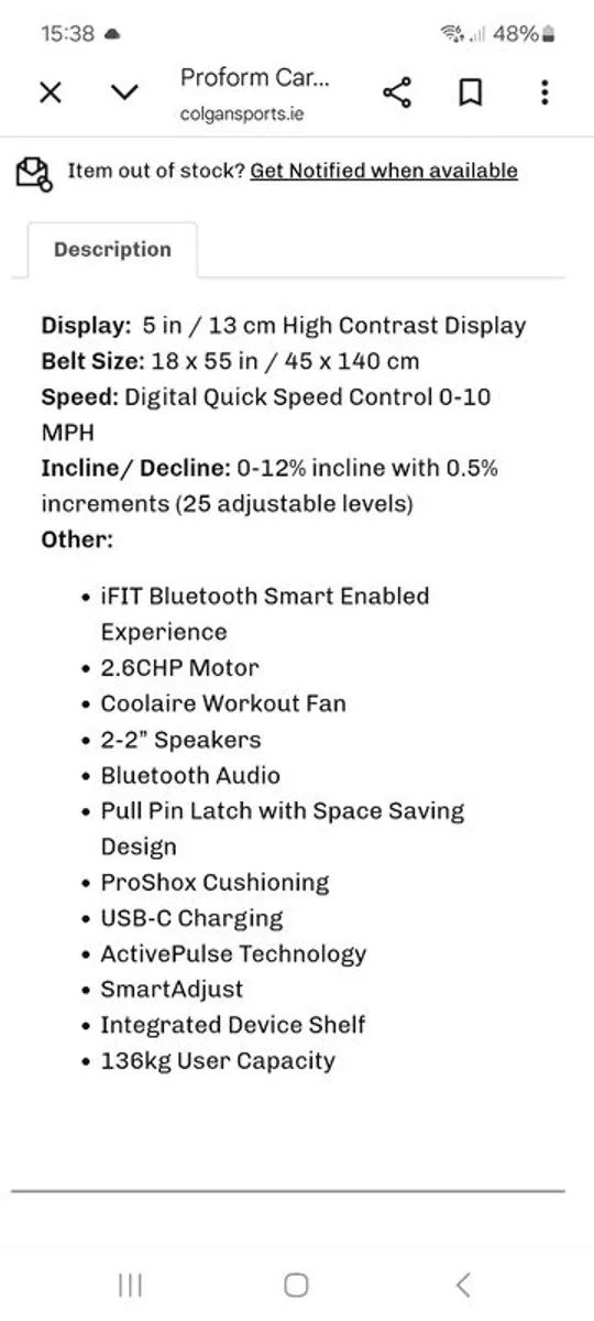 Proform TLS Carbon Treadmill - Image 3