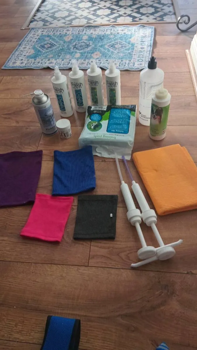 New dog grooming Cologne, powder, cleaner etc